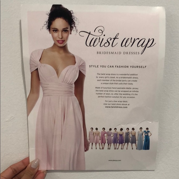 Dessy Collection Dresses & Skirts - Dressy Twist Wrap Dress